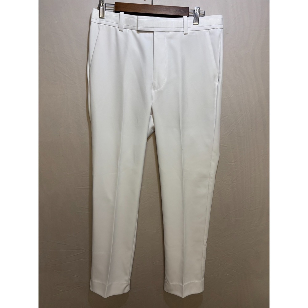 G/Fore Golf‎ Performance Pants Mens White Logo Flat Front Slash Pocket 30/30